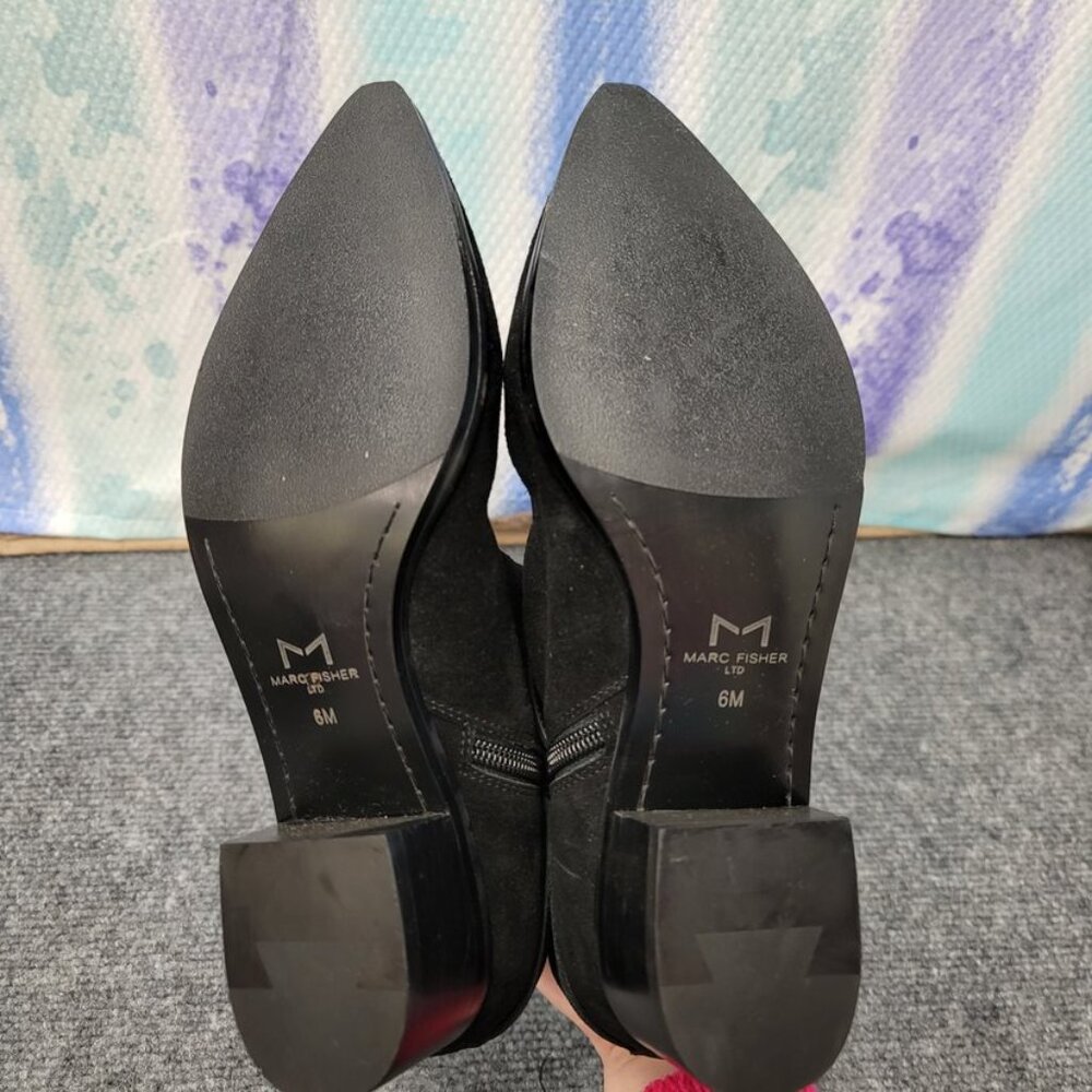 Marc Fisher Black Buckle Ankle Booties - Picture 4 of 4